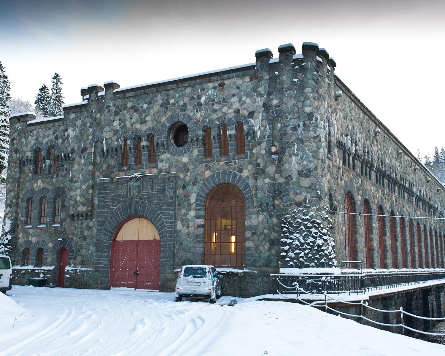 The building's facades are adorned with decorative elements