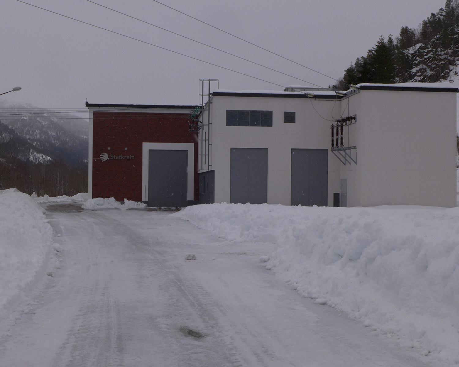 In front of Svorka power plant in the Surna Valley.