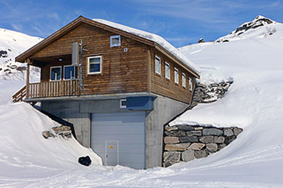 Reception building looks like a cottage