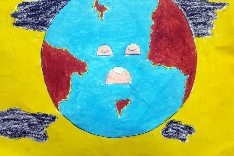 Drawing made by a school kid